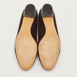 Pre Owned حذاء كعب عالي سالفاتوري فيراغامو مزين فيونكة فارا متعدد الألوان شامواه نعل سميك مقاس 41