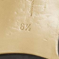 مملوكة مسبقًا حذاء راقص فلات سالفاتوري فيراغامو جلد لامع أسود مزين فيونكة فارا مقاس 37