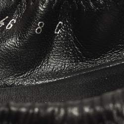 Pre Owned Salvatore Ferragamo Vara Bow Size 38.5 Black Leather Ballet Flats