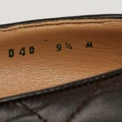 مملوكة مسبقًا Salvatore Ferragamo Vara Bow Size 40 Dark Brown Patent and Quilted Leather Block Heel Pumps