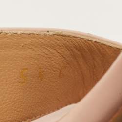 Pre Owned صندل بحزام للكاحل سالفاتوري فيراغامو آنجي جلد لامع متعدد الألوان مرقط مقاس 38