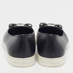 مملوكة مسبقًا حذاء رياضى سالفاتورى فيراغامو سليب أون فيونكة نوفيلو جلد ذهبى مقاس 36.5 