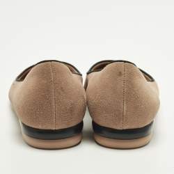 Pre Owned حذاء باليرينا فلات سالفاتوري فيراغامو فيرا جلي فيونكة حمراء مقاس 39.5