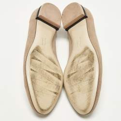 Pre Owned حذاء باليرينا فلات سالفاتوري فيراغامو فيرا جلي فيونكة حمراء مقاس 39.5