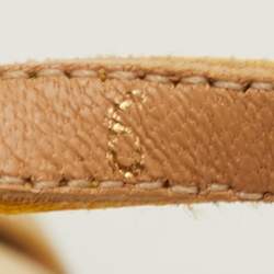 مملوكة مسبقًا Salvatore Ferragamo Luna Size 36.5 Multicolor Leather and Satin Platform Wedge Sandals