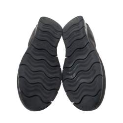 Pre Owned حذاء باليرينا فلات سالفاتوري فيراغامو سكرانش جلد أسود نعل سميك مقاس 40