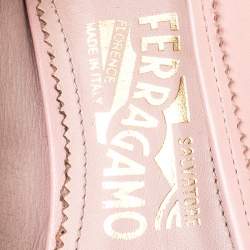 Salvatore Ferragamo Pink Leather Enea Ballet Flats Size 36