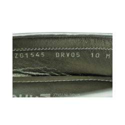Pre Owned Salvatore Ferragamo Silver Leather   Loafers 