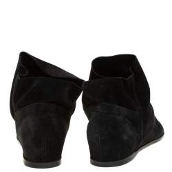 Stuart Weitzman Black Suede Booties Size 40