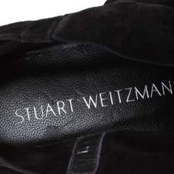Stuart Weitzman Black Suede Booties Size 40