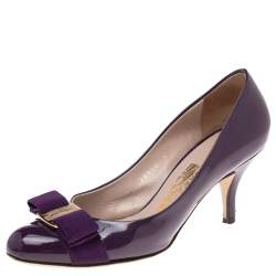 Patent leather heels Louis Vuitton Purple size 35.5 EU in Patent