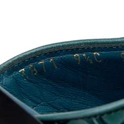 Pre Owned صندل سلايد سالفاتوري فيراغامو جلد نقشة غانسيني أزرق مقاس 40