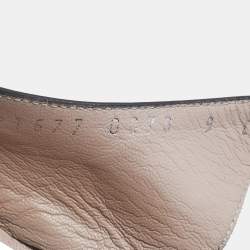 Pre Owned Salvatore Ferragamo Black Leather Vara Bow Slingback Sandals Size 39.5