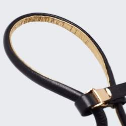 Pre Owned Salvatore Ferragamo Black Leather Ankle Strap Sandals Size 41.5