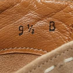 مملوكة مسبقًا Salvatore Ferragamo Brown Suede and Leather Pointed Toe Ankle Booties Size 40