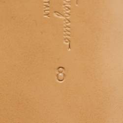 مملوكة مسبقًا Salvatore Ferragamo Black Leather Cayla Ankle Strap Sandals Size 38.5