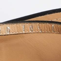 Pre Owned Salvatore Ferragamo Black Satin Prina Sandals Size 41