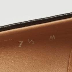 مملوكة مسبقًا Salvatore Ferragamo Black Leather Flair Block Heel Pumps Size 40