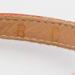 Pre Owned Salvatore Ferragamo Multicolor Patent Leather Strappy Slingback Flat Sandals Size 38.5