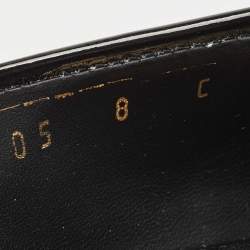 Pre Owned Salvatore Ferragamo Multicolor Patent Leather  Vara Bow Ballet Flats Size 38.5