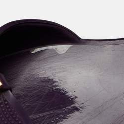 Salvatore Ferragamo Purple Jelly Barbados Bow Ballet Flats Size 35.5