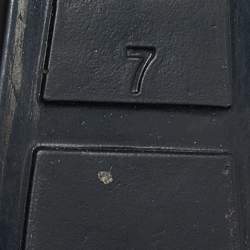 Pre Owned Salvatore Ferragamo Black Jelly Bermuda Ballet Flats Size 37.5