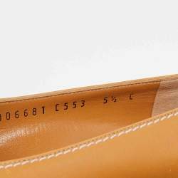 Pre Owned Salvatore Ferragamo Beige Leather Fresia Pumps Size 36