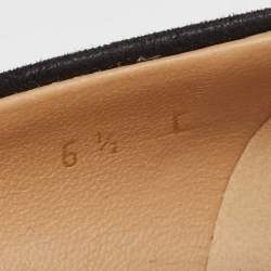 مملوكة مسبقًا Salvatore Ferragamo Black Suede Block Heel Pumps Size 37