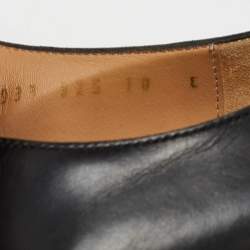 Pre Owned Salvatore Ferragamo Black Leather  Buckle Oxford Size 44