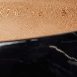 Pre Owned Salvatore Ferragamo Black Patent Leather Carla Pumps Size 40.5