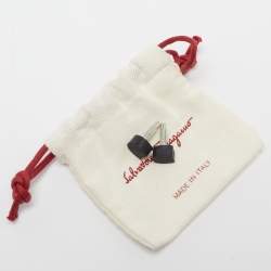 مملوكة مسبقًا Salvatore Ferragamo Black Quilted Leather Bow Pumps Size 36.5