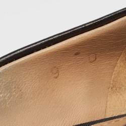 Salvatore Ferragamo Black Leather Bow Pumps Size 39.5