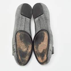 Salvatore Ferragamo Metallic Suede Regale Ballet Flats Size 41.5