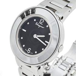 مملوكة مسبقًا ساعة يد نسائية سالفاتوري فيراغامو غانسينو سباركلينغ F64 ستانلس ستيل سوداء 36مم