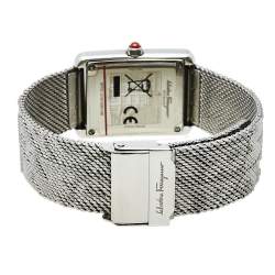 مملوكة مسبقًا ساعة يد نسائية سالفاتوري فيراغامو بورتريت أس أف دي أس00419 ستانلس ستيل صدف 24 مم