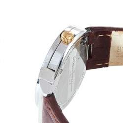 مملوكة مسبقًا ساعة يد نسائية سالفاتوري فيراغامو غراند ميزون أف72 جلد ستانلس ستيل فضي 30 مم