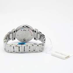 مملوكة مسبقًا Salvatore Ferragamo Mother of Pearl Diamond Stainless Steel Gancino Deco FG3050014 Women's Wristwatch 39 mm