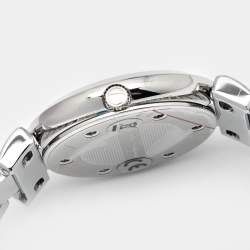 مملوكة مسبقًا Salvatore Ferragamo Mother of Pearl Diamond Stainless Steel Gancino Deco FG3050014 Women's Wristwatch 39 mm