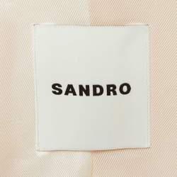 Sandro Yellow Crepe Single Breasted Shorts Suit S