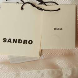 Sandro Yellow Crepe Single Breasted Shorts Suit S
