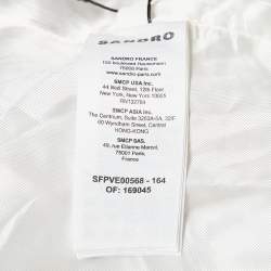 Sandro Beige Wool Blend Single Breasted Blazer M