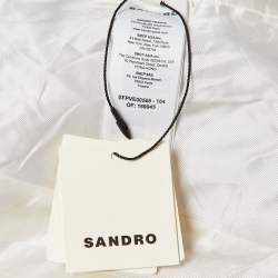 Sandro Beige Wool Blend Single Breasted Blazer M