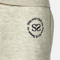 Sandro Grey Embroidered Jersey Top and Trackpants Set L