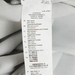 Pre Owned Sandro Grey Crepe Buttoned Full Sleeve Shirt S