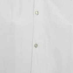 Pre Owned Sandro Grey Crepe Buttoned Full Sleeve Shirt S