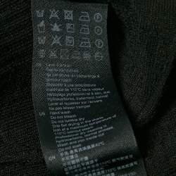 Pre Owned Sandro Black Houndstooth Knit Mini Dress XS