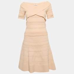 Sandro Pink Crisscross Knit Ophelia Top and Skirt Set L/M