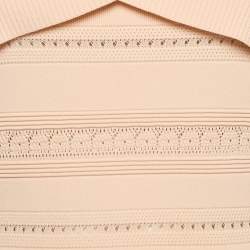 Sandro Pink Crisscross Knit Ophelia Top and Skirt Set L/M