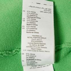 Pre Owned Sandro Green Rib Knit Sleeveless Mini Dress M