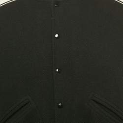 Pre Owned Sandro Black Wool Teddy Blouson XL